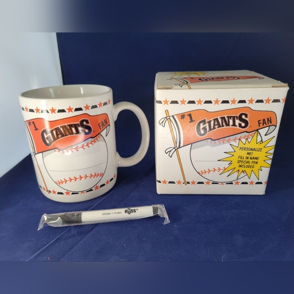Vintage Russ San Francisco Giants Baseball Cup/Mug All Occasion Holiday/Kids - Picture 2 of 14